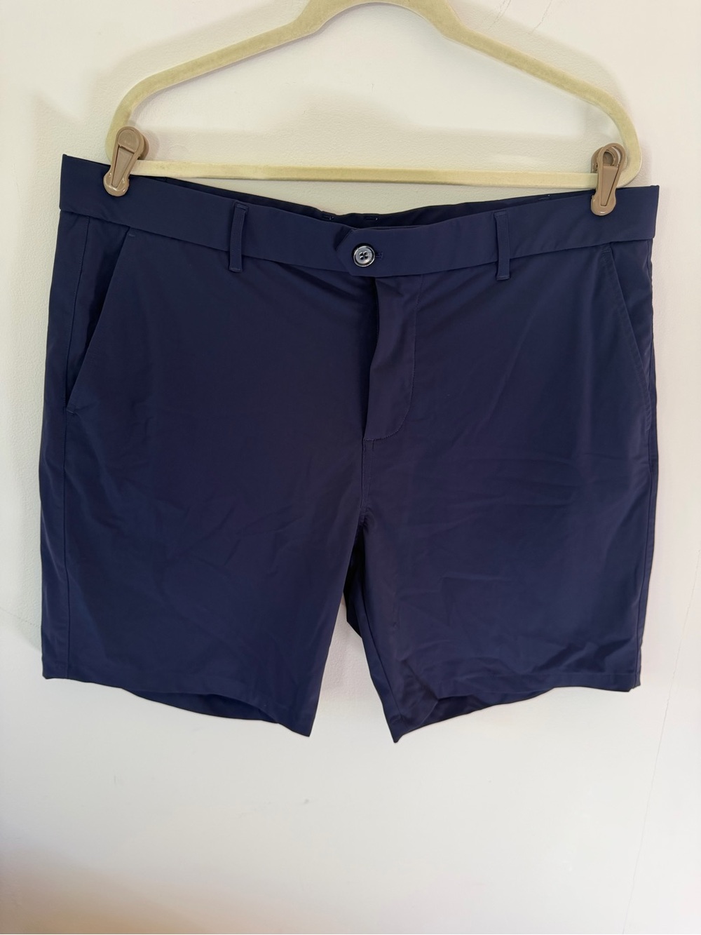 Grayson Men's Flat-Front Shorts in Navy - Classic Everyday Style